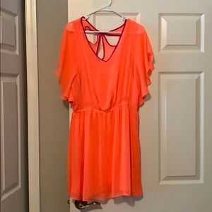 Orange and Pink Express Dress
